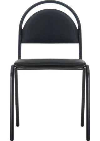 Офисный стул Стандарт (минимальный заказ 30 шт) (Кожзам Черный)