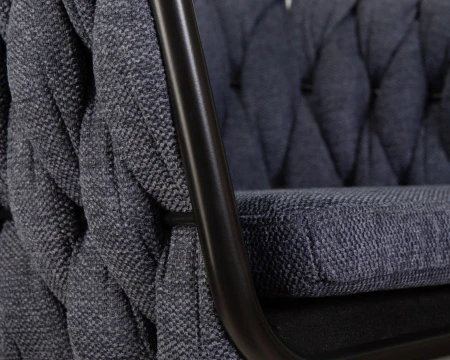 Купить Стул барный DOBRIN LEON, синяя ткань (LAR-275-29) по выгодной цене для кафе, ресторанов и кухни