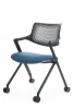 Кресло Dream-F D2202-2 Черный/Синий для посетителей и сотрудников фото