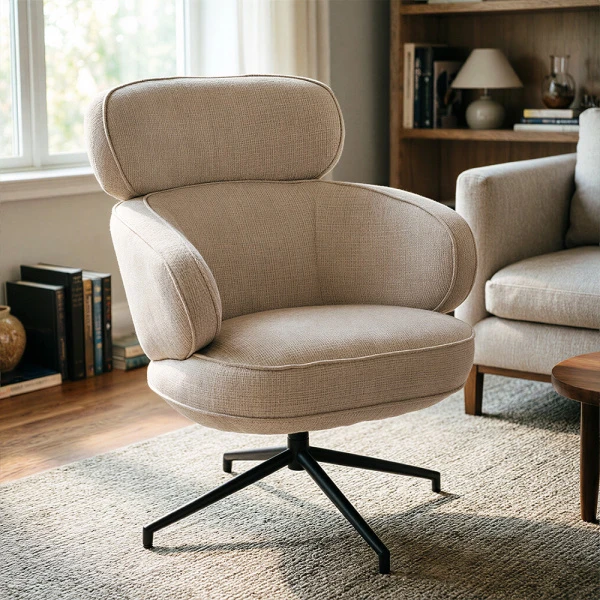 Купить Кресло KING кремовый, шенилл по низкой цене