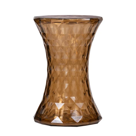 Стул-пуф Stone прозрачный янтарный