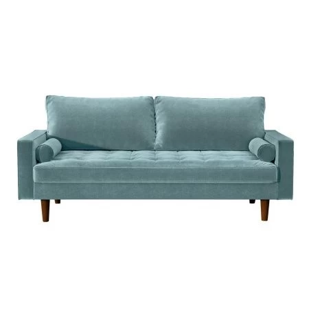 Купить Диван Scott трехместный серо-голубой по низкой цене