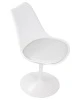 Купить Стул обеденный DOBRIN TULIP, белое основание, цвет белый (W-02) по низкой цене