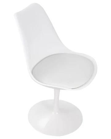 Купить Стул обеденный DOBRIN TULIP, белое основание, цвет белый (W-02) по низкой цене