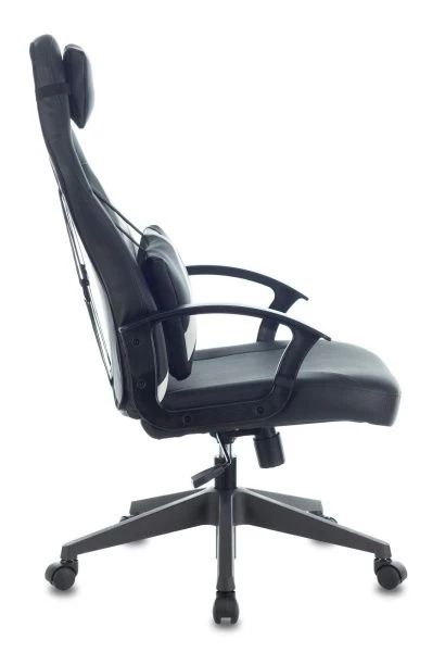 Кресло игровое Zombie DRIVER черный/белый искусственная кожа с подголов. крестовина пластик | Купить в КупиКресла.ру