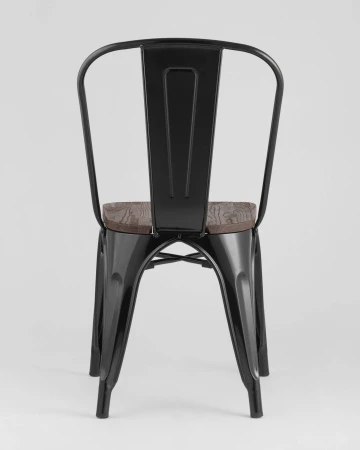 Купить Стул TOLIX WOOD черный глянцевый по низкой цене