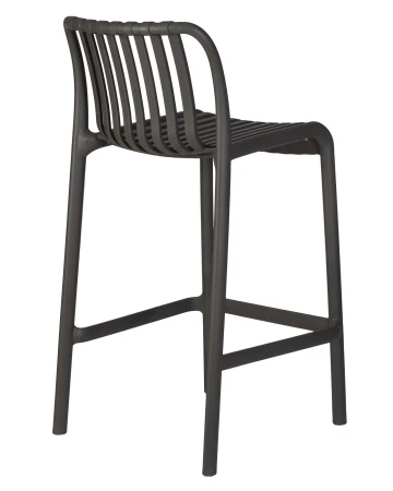 Купить Стул полубарный DOBRIN CHLOE, темно-серый (GR-04) по выгодной цене для кафе, ресторанов и кухни