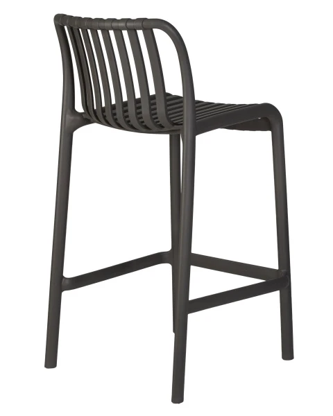 Стул полубарный DOBRIN CHLOE, темно-серый (GR-04) для кафе, ресторанов и кухни