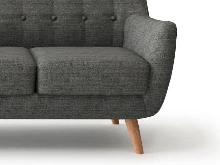Купить Диван Picasso трехместный темно-серый по низкой цене