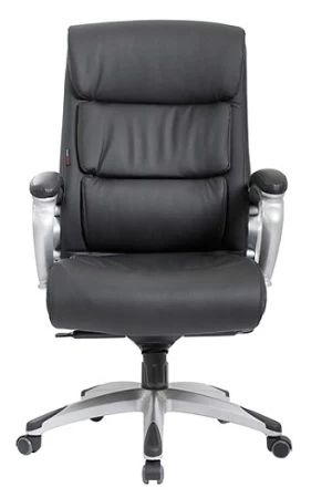 Кресла для больших людей - Кресло Ronald (Рональд) (Экокожа Черный)