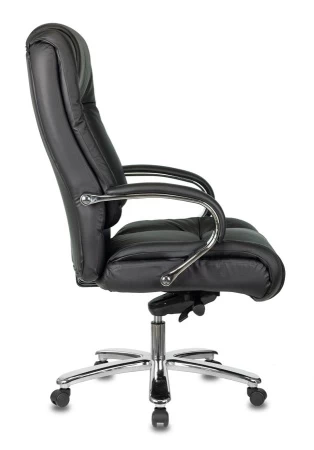 Кресла руководителя - Кресло руководителя Бюрократ T-9925SL черный кожа крестовина металл хром