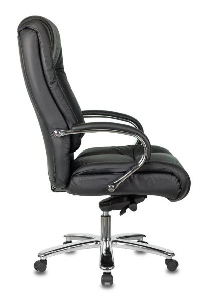 Кресло руководителя Бюрократ T-9925SL черный кожа крестовина металл хром | Купить в КупиКресла.ру