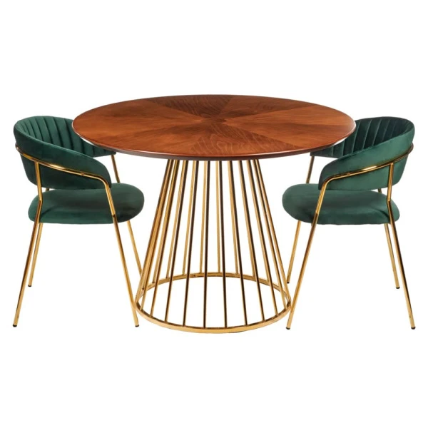 Купить Стол Liverpool 110см, золотистые ножки по низкой цене