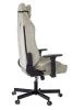 Кресло игровое Knight N1 Fabric бежевый Light-21 с подголов. крестов. металл