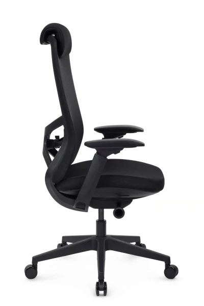 Кресло Gemini EGE-002A Черный пластик/Черный | Купить в КупиКресла.ру