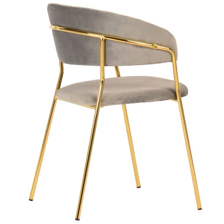 Купить Стул Turin латте с золотыми ножками по низкой цене