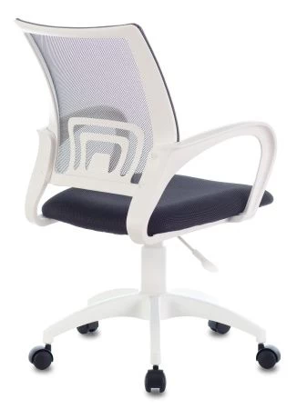 Офисные кресла - Кресло Бюрократ CH-W695NLT темно-серый TW-04 TW-12 сетка/ткань крестовина пластик пластик белый