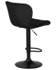 Купить Стул барный DOBRIN BARNY BLACK, черный велюр (MJ9-101) по выгодной цене для кафе, ресторанов и кухни
