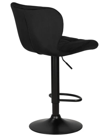 Купить Стул барный DOBRIN BARNY BLACK, черный велюр (MJ9-101) по выгодной цене для кафе, ресторанов и кухни