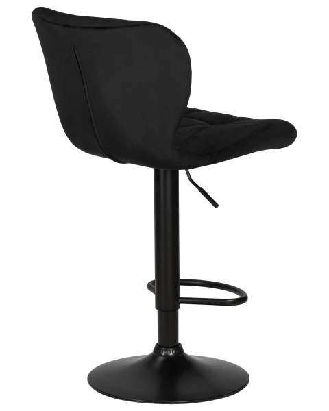 Стул барный DOBRIN BARNY BLACK, черный велюр (MJ9-101) для кафе, ресторанов и кухни