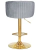 Купить Стул барный DOBRIN DARCY GOLD, серый велюр (1922-19) по выгодной цене для кафе, ресторанов и кухни