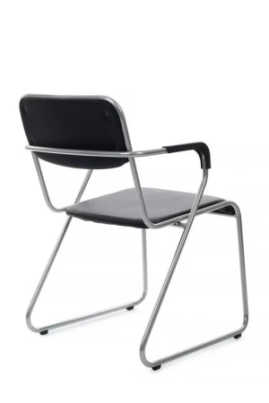 Кресло Nix Plus RCH OMKL-03 Черный/Металл окрашенный Хром для посетителей и сотрудников фото