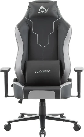 Кресла для геймеров - Геймерское кресло Everprof Rapid Экокожа Серый