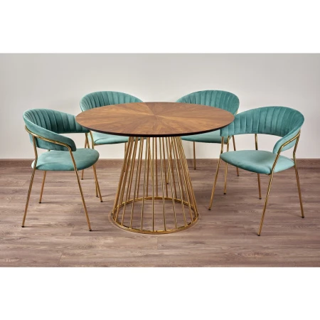 Купить Комплект из 2-х стульев Turin бирюзовый с золотыми ножками в интернет-магазине КупиКресла.ру