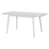 Купить Стол Oslo раскладной 120-160x80x76см, Бетон лайт, белый по низкой цене