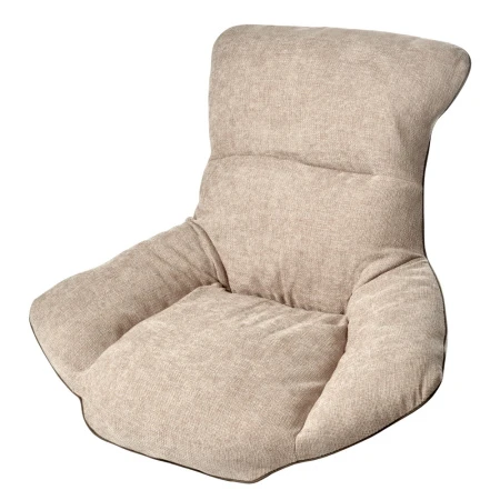 Купить Кресло HUG латте, экокожа, шенилл по низкой цене
