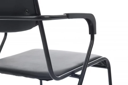 Кресло Nix Plus RCH OMKL-03B Черный/Металл Черный для посетителей и сотрудников фото