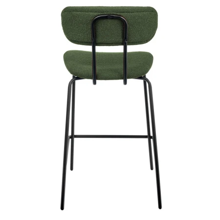 Купить Стул полубарный Ant букле зеленый по выгодной цене для кафе, ресторанов и кухни