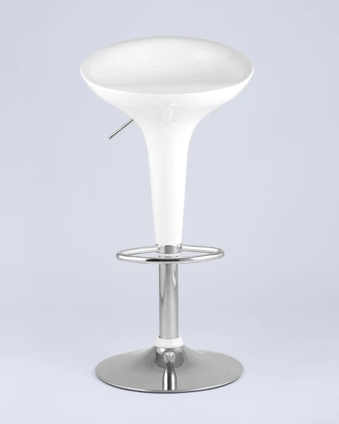 Стул барный Bomba (Бомба) белый для кафе, ресторанов и кухни