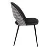 Купить Стул Leo чёрный с жаккардом в интернет-магазине КупиКресла.ру