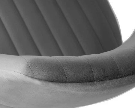 Купить Стул барный DOBRIN CHARLY BLACK, серый велюр (MJ9-75) по выгодной цене для кафе, ресторанов и кухни