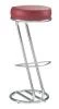 Барный стул Зета хром (Искусственная кожа V 27 красный)