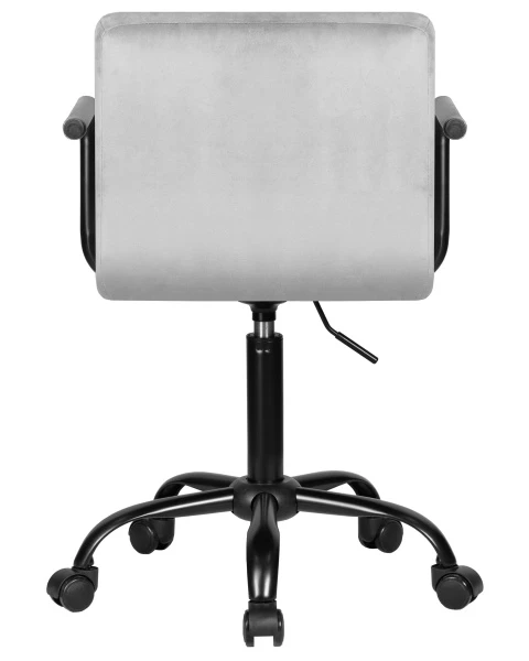 Офисное кресло для персонала DOBRIN TERRY BLACK, серый велюр (MJ9-75) | Купить в КупиКресла.ру