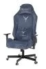 Кресло игровое Knight N1 Fabric синий Light-27 с подголов. крестов. металл