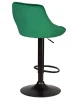 Купить Стул барный DOBRIN LOGAN BLACK, зеленый велюр (MJ9-88) по выгодной цене для кафе, ресторанов и кухни