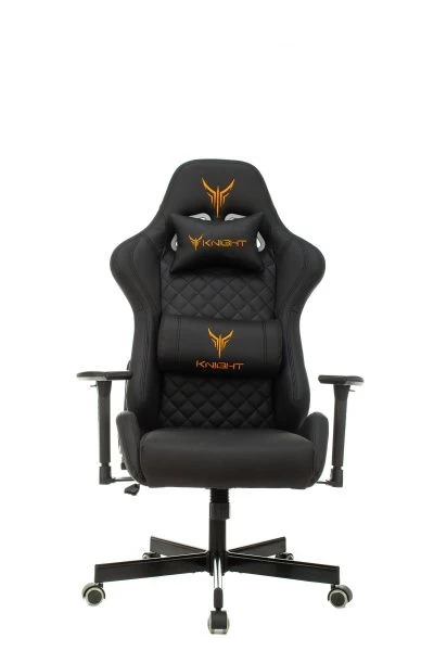 Кресло игровое Knight ARMOR черный ромбик эко.кожа с подголов. крестов. металл | Купить в КупиКресла.ру