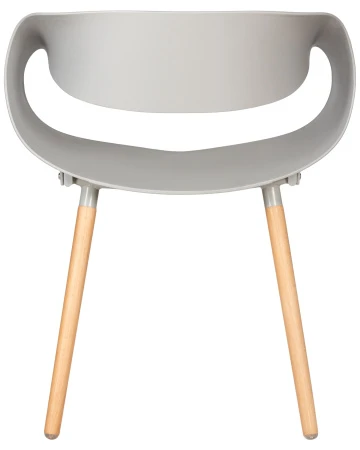 Купить Набор 4 шт Стул обеденный DOBRIN ALIEN, ножки светлый бук, цвет светло-серый (GR-01) в интернет-магазине КупиКресла.ру