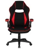 Кресла для геймеров - Кресло игровое DOBRIN RICK, черно-красная ткань