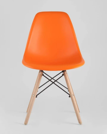 Купить Стул Eames DSW оранжевый по низкой цене
