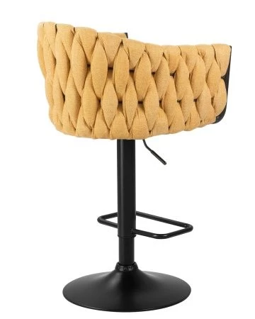 Купить Стул барный LEON (жёлтая ткань (LAR 275-8)) по выгодной цене для кафе, ресторанов и кухни