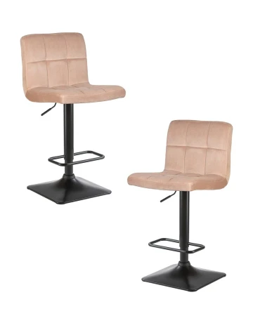 Набор 2 шт Стул барный DOBRIN DOMINIC, мокко велюр (MJ9-9)