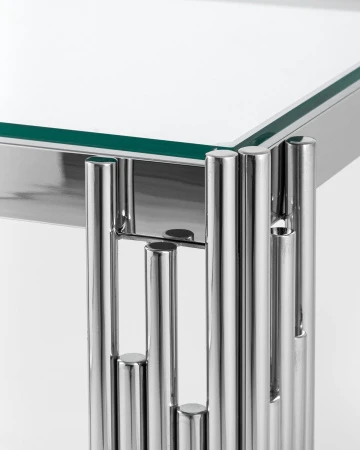 Купить Журнальный столик 55*55 ГЭТСБИ серебро по низкой цене