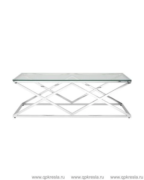 Журнальный стол 120*60 ИНСИГНИЯ серебро