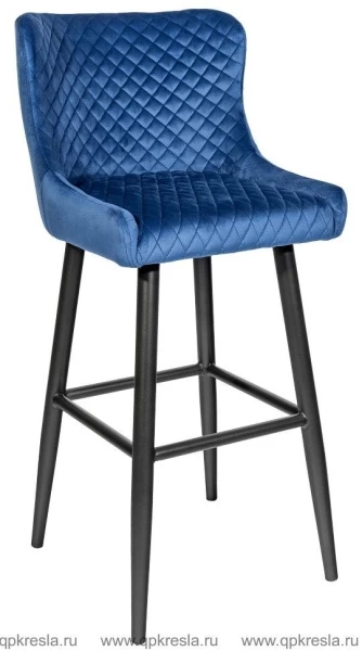 Барный стул Ститч Велюр Серый