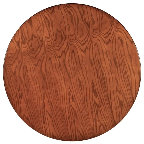 Купить Стол Liverpool диам.110см, шпон орех с золотистыми ножками по низкой цене