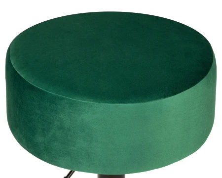 Купить Пуф DOBRIN DANNY BLACK, зеленый велюр (MJ9-88) в интернет-магазине КупиКресла.ру